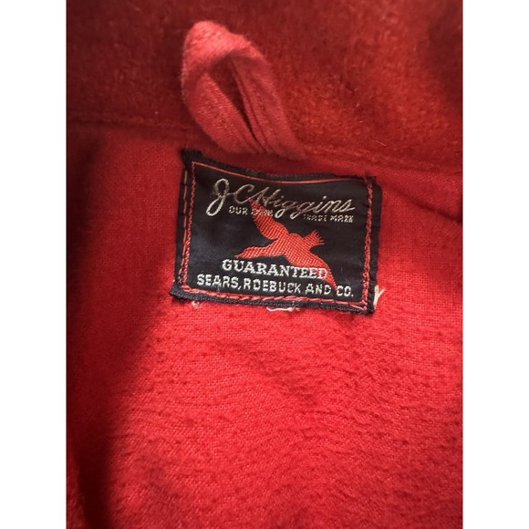 1940's Sears J.C. Higgins Red Jacket Hunting Coat 21.5x29.5 - Picture 5 of 5